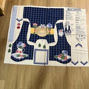Vintage Daisy Kingdom Hats & Flowers Vest Sewing Panel | Cut & Sew DIY Craft
